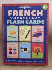 eeBoo Vocabolario Francese Flash Cards 56 Carte Guida alla Pronuncia Inclusa NUOVO Straniera Linguaggio Cards price