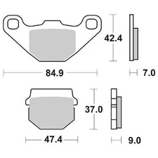 PASTIGLIE FRENO SBS 101HF MOTARD 50 XM PERFORMANCE 2021-2023 SBS price