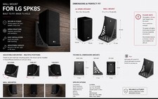 LG SPK 8S coppia supporti da parete altoparlanti surround posteriori wireless neri SPK price