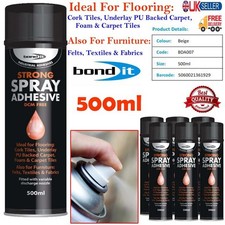 Bond It Aerosol Forte Spray Industriale Adesivo Tappeti Piastrelle Tessuti Colla 500ml Industrial Spray price