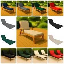 Cuscino Lettino Prendisole Imbottito con Copertura Impermeabile Pieghevole Sdraio Cuscino 196cm Sun Lounger price