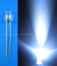 100pz Lampade LED Bianco Puro Trasparente Acqua 5mm Luce 9000mcd LED Lamps price