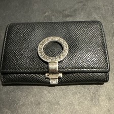 BVLGARI Porta Biglietti da Visita Logo Clip Porta Carte BLK Uomo 30420 Supporto per Card Uomo price