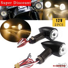 Universale per Carena Foro 10mm Moto 2 in 1 LED Segnale di Direzione + Indicatore DRL Lampada Moto Lights price