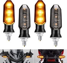 Mini Luci di Direzione LED Moto 8mm Ambra Indicatore di Direzione Indicatore Lampa 12V Moto Moto Lights price