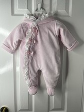 Tuta da Neve Bambina Pex Velour Età 3/6 Mesi Ottime Condizioni Snowsuit Bebè price