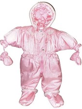 Baby Bgosh Oshkosh Tuta da Neve con Cappuccio Guanti Stivaletti Rosa Caldo Ragazze 12 Mesi Snowsuit Bebè price
