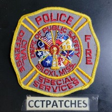 BILOXI, MISSISSIPPI POLIZIA VIGILI DEL FUOCO PROTEZIONE CIVILE SERVIZI SPECIALI TOPPA SPALLA MS Civil Service Diritto price