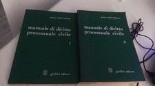 MANUALE DI DIRITTO PROCESSUALE CIVILE. I II. LIEBMAN GIUFFRE' 1981 Civil Diritto price