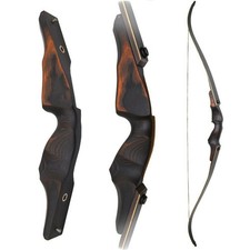 Arco ricurvo 60" da rimozione 25-60 libbre arti rialzati in legno tiro con l'arco caccia tiro Competition Diritto price
