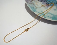 2pz 45cm collana base catena in ottone 2x1,5mm colore oro bijoux Bijoux Collana price