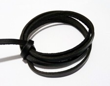 1mt di cordino  filo in Pelle cuoio 5mm colore nero per bracciale,collana bijoux Bijoux Collana price