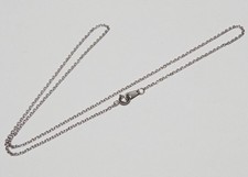 1pz 45cm collana base catena in acciaio inox 2x1,5mm colore argento scuro bijoux Bijoux Collana price