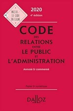Code des relations entre le public et l'administration 2020, annote et... Public Administration Diritto price