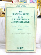 LES GRANDS ARRÊTS DE LA JURISPRUDENCE ADMINISTRATIVE, ÉDITIONS SIREY, 1974 Administrative Diritto price