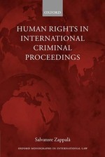 Human Rights in International Criminal Proceedings by Salvato... - 9780199280933 Criminal Procedure Diritto price
