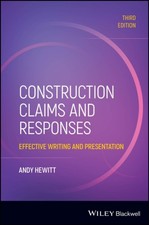 Construction Claims and Responses by Andy  Hewitt (Paperback Book) Zoning - Construction - Tender Diritto price
