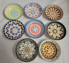8 ciotole per tapas in ceramica boho 10 cm snack immersione salsa sushi noci festa vibranti Sauce price