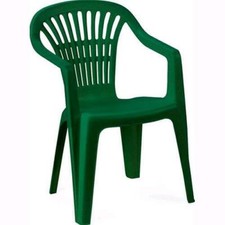 Sedia Da Giardino In Resina mod. Ischia con Braccioli Impilabile VERDE Giardino Sedia price