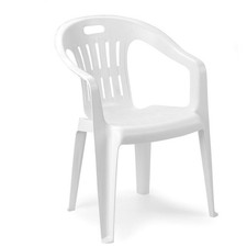 Sedia Piona da giardino in resina bianca con braccioli Giardino Sedia price