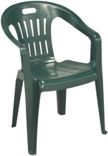 Sedia impilabile poltroncina in Resina Piona da Giardino esterni verde min 2 pz Giardino Sedia price