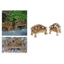 Micro Sedia Da Giardino In Resina Mini Bench Fata Sedie Da Giardino In Miniatura Giardino Bench price
