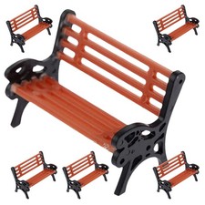 6 Pcs Miniature Park Bench Panca Di Legno Arredamento Una Piccola Casa Giardino Giardino Bench price