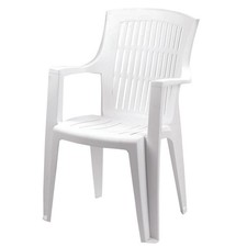 Poltrona da giardino "arpa" bianca - cm.60x62x89h. - peso kg.3,5 Giardino Poltrona price