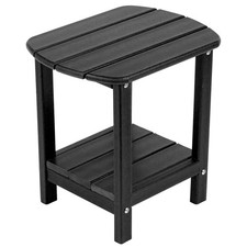 NALONE Adirondack Tavolino Laterale 16,5" Tavolino Esterno HDPE Plastica Doppio Adiron Giardino Side Tavolo price