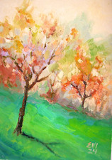 Quadro olio originale fiore paesaggio arte parete decorazione parete tela tavola misura A5 Canvas Painting price
