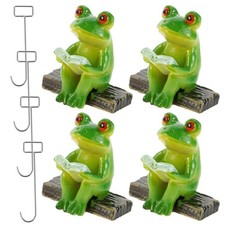 4 Sets Giardino Delle Fate Rane Figurine Rana Sospese Arredamento Swing Giardino Swing price