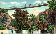 Cartolina Multivista Swing Along Bridge Rock City Giardino Lookout Mountain GA Giardino Swing price