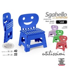 SEDIA SCALINO SGABELLO IN PLASTICA PIEGHEVOLE BIMBI CASA GIARDINO ART.16079 Giardino Sgabello price