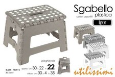 Sgabello Pieghevole BASSO Portatile ROBUSTO PIC NIC MARE CAMPEGGIO 30*22*h22 CM Giardino Sgabello price