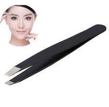 Pinzetta professionale sopracciglia inclinata bellezza capelli pinzetta acciaio inox UK Tweezers price