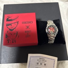 Orologio Cronografo SEIKO x ONE PIECE Monkey D Luffy Quadrante Rosso LE con Scatola Garanzia Wristwatches price