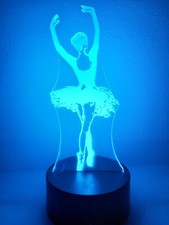 Luce notturna LED B0012023 Ballerina lampada 3D 16 colori telecomando Letto Bebè price