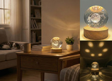 Sfera di cristallo 3D con AstroBaby - base in legno- decorazione luce romantica Letto Bebè price