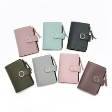 Portafoglio donna piccolo bifold porta carte ecopelle per ragazze e donne Supporto per Card Donna price