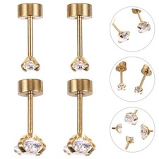 2 Paia Orecchini Donna Ragazza Orecchino Elegante Orecchini Borchie Donna Orecchio Oro Orecchini price