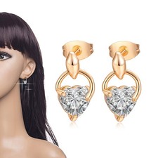 Orecchini pendenti a goccia eleganti moda cristallo strass goccia orecchini Oro Orecchini price