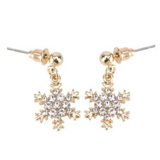 1 Paio Orecchini Pendenti Natale Costume Festivo Orecchio Gioielli Oro Orecchini price