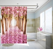 Tenda doccia albero fiori 3D 425 fibra impermeabile bagno casa finestre wc Shower / Bagno Tenda price