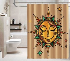 Tenda doccia modello sole 3D 444 fibra impermeabile bagno casa finestre wc Shower / Bagno Tenda price