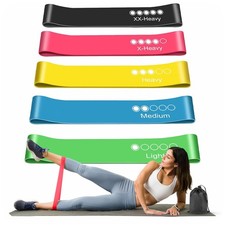 Active 100 Fasce di Resistenza, Set di 5 Livelli Diversi, Fascia per Esercizi per Casa Resistance Band price
