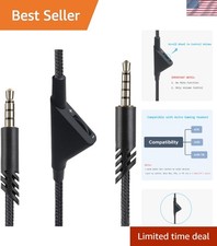 Astro A10/A40 Cuffie Cavo Controllo Volume In Linea - Cavo Intrecciato Alta Qualità 2m Accessori per Headphone price