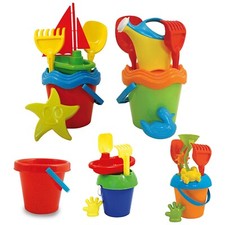 Set secchiello e vanga da spiaggia in plastica colorata per bambini sabbiera estate giocattolo esterno NUOVO Giocattoli outdoor e da giardino price