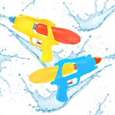 PISTOLA AD ACQUA BAMBINI PISTOLA AD ACQUA GIARDINO ESTERNO DIVERTIMENTO ATTIVITÀ PISCINA BLU E GIALLO Giocattoli outdoor e da giardino price
