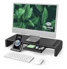 Supporto Monitor Pieghevole Computer Monitor Rialzo Cassetto Portaoggetti Larghezza Regolabile Accessori per Monitor price
