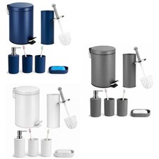 Set accessori bagno pattumiera a pedale scopino wc organizer vanità Set Pedal price